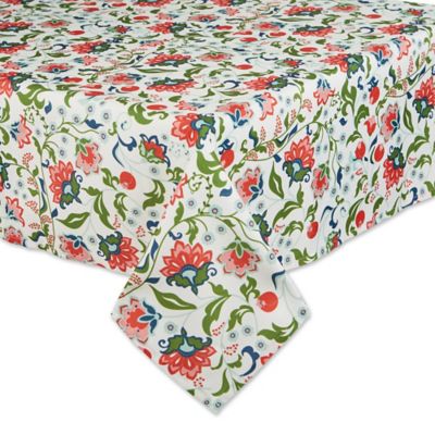 Image showing  Garden Floral Zipper Tablecloth