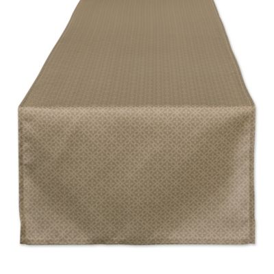 Design Imports Stone Tonal Lattice Table Runner