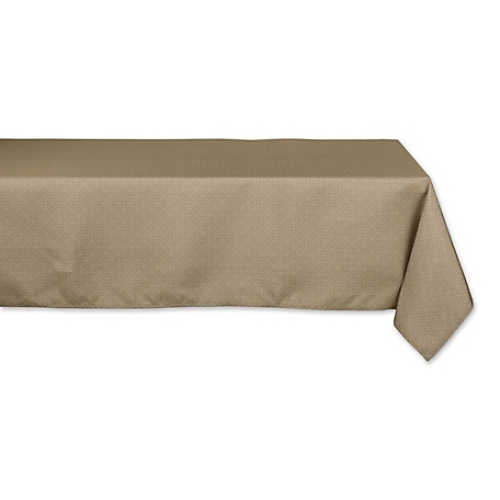 Design Imports Stone Tonal Lattice Tablecloth