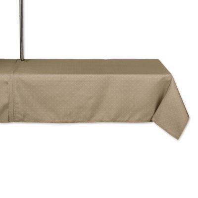 DII Stone Tonal Lattice Zipper Tablecloth