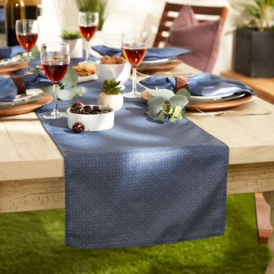 Image showing  French Blue Tonal Table Runner