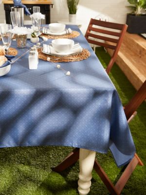 Image showing  French Blue Tonal Tablecloth