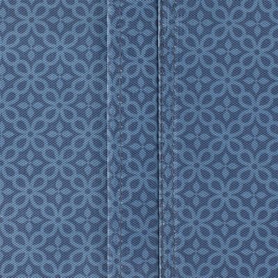 Image showing 9 th DII French Blue Tonal Zipper Tablecloth, 60 in.