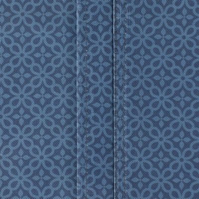 Image showing 4 th DII French Blue Tonal Zipper Tablecloth, 60 in.