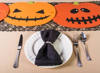 Image showing  Halloween Table Runner and Mat Placements Set