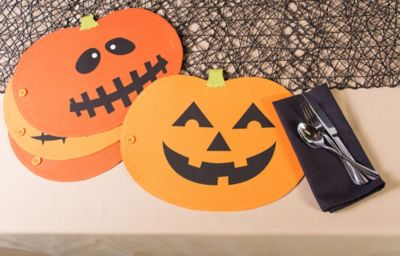Image showing  Halloween Table Runner and Mat Placements Set