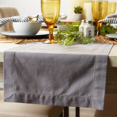 Image showing  Hemstitch Table Runner, 100 Percent Cotton