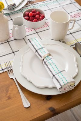 Image showing  Color Pop Plaid Table Runner