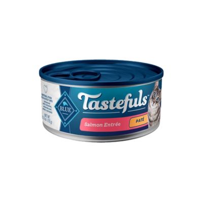 Blue Buffalo Tastefuls Adult Natural Salmon Entree Pate Wet Cat Food, 5.5 oz.
