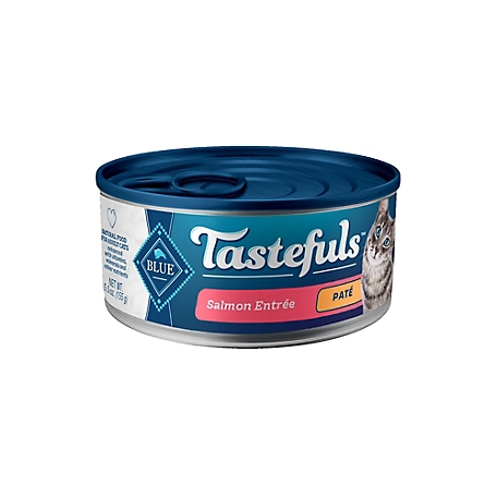 Blue Buffalo Tastefuls Natural Pate Wet Cat Food, Salmon Entree 5.5 oz. Can