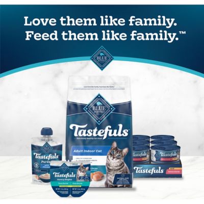 Image showing 8 th Blue Buffalo Tastefuls Adult Natural Salmon Entree Pate Wet Cat Food, 5.5 oz.