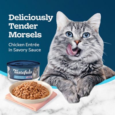 Image showing  Tender Morsels of Chicken in Savory Sauce Wet Cat Food, 5.5 oz.