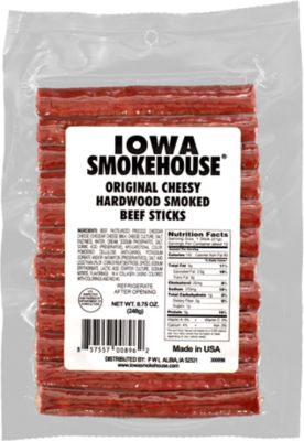 Iowa Smokehouse Hardwood Smoked Cheesy Beef Sticks, 8.75 oz.