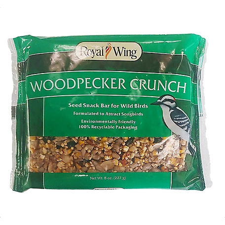Royal Wing Woodpecker Crunch Bird Treat Seed Bar, 8 oz.