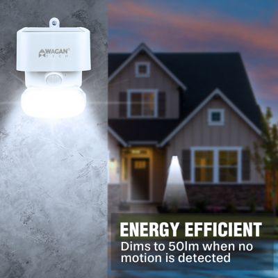 Image showing 5 th Wagan Tech 2,000 Lumen Solar Wall LED Light, White