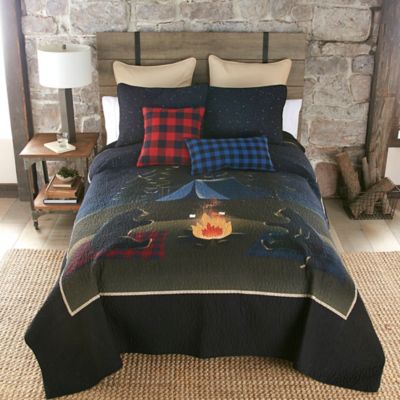 Donna Sharp Bear Campfire Bedding Collection, Prewashed Cotton