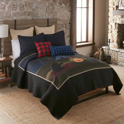 Image showing  Bear Campfire Prewashed Cotton Bedding Set