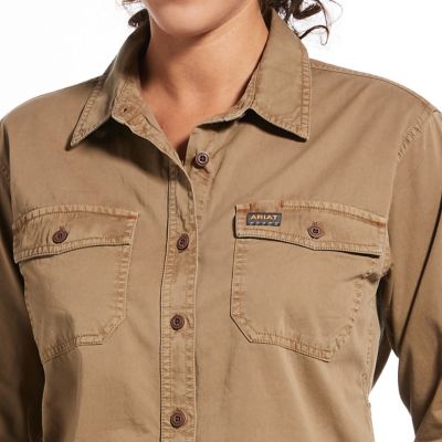 Image showing 3 th Ariat Women's Rebar Washed Twill Long Sleeve Work Shirt
