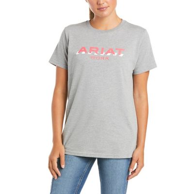 Ariat Women's Rebar Cotton Strong Logo T-Shirt, Cotton/Polyester