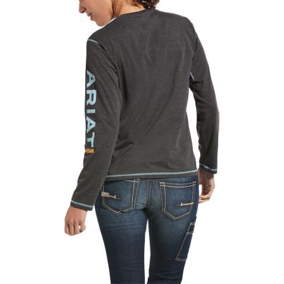 Image showing  Women's Rebar Workman Logo Long-Sleeve T-Shirt, 60% Cotton/40% Polyester