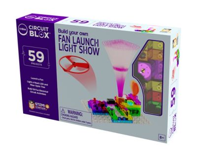 E-Blox Build Your Own Fan Launch Light Show Building Blocks, For Ages 8+, 22-Pack
