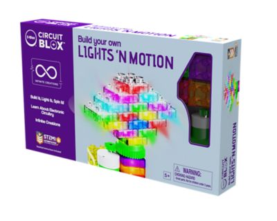 E-Blox 20 pc. Circuit Blox Lights N Motion Building Blocks, Ages 8+