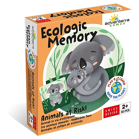 Adventerra Games Animals at Risk Ecologic Memory Game