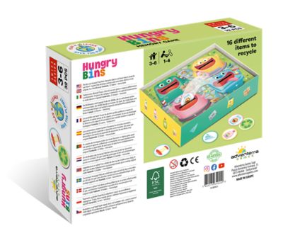 Image showing  Hungry Bins Game, For Ages 3+