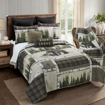 Image showing  Bear Panels Polyester Bedding Set