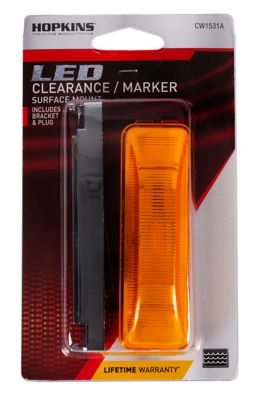 Image showing  4 in. 12V Rectangular Sealed LED Running Board Light, Amber