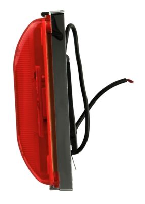 Image showing  4 in. 12V Rectangular Sealed LED Running Board Light, Red