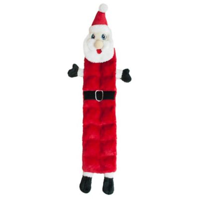 Outward Hound Holiday Squeaker Matz Santa Dog Toy