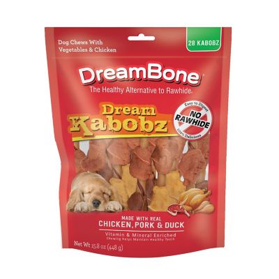 DreamBone Kabobz Chicken, Pork and Duck Flavor Dog Chew Treats, 15.8 oz., 28 ct.