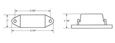 Image showing  12V Mini Side/Clearance Marker Light, Red