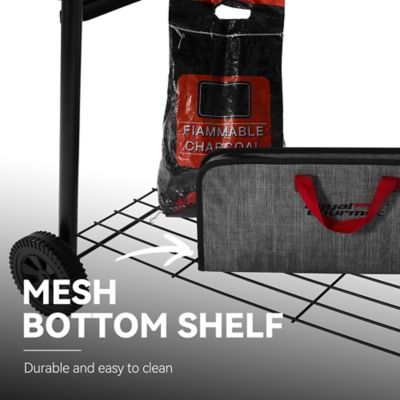 Image showing 7 th Royal Gourmet Barrel Charcoal Grill with Offset Smoker and Cover, 811 sq. in., Black, CC1830SC