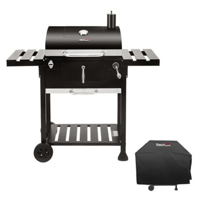 Royal Gourmet Charcoal 24 in. BBQ Grill with Cover Foldable Side Table 490 sq. in. Outdoor Backyard Cooking CD1824EC at Tractor Supply Co