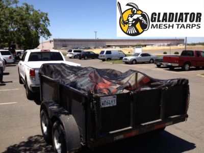 Image showing  105 in. x 120 in. Ripstop Mesh Cargo Tarp, Large