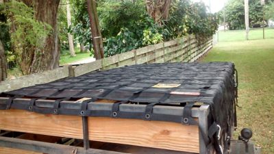 Image showing 6 th Gladiator 88 in. x 160 in. Heavy-Duty Trailer Cargo Net for 16 ft. x 12 ft. Trailers