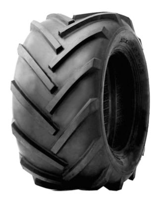 Image showing  20 x 10-8 4PR SU18 Super Lug Tire on 8 x 7 Solid Wheel with Zerk, 1,190 lb. Capacity, 3/4 Metal Bushings, Grayish White