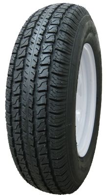 Hi-Run ST215/75D14 6PR Tire on 14x5.5 5-4.5 Wheel, 1,870 lb. Max Loading Capacity, 5 Lug, White