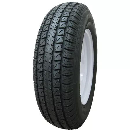 Hi-Run ST215/75D14 6PR Tire on 14x5.5 5-4.5 Wheel 1870 lb Max Cargo Capacity 5 Studs White Trailer Tires