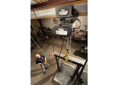 Image showing  1/2-Ton 20 ft. Lift 3-Phase 2-Speed Electric Chain Hoist