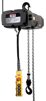 JET 2 Ton Capacity 10 ft. Lift 3-Phase 2-Speed Electric Chain Hoist