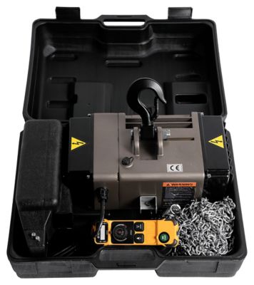 Image showing  1/4 Ton 20 ft. Lift Trademaster Electric Chain Hoist, 1 Phase
