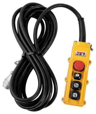 Image showing 4 th JET 1/2 Ton 20 ft. Lift Trademaster Electric Chain Hoist, 1 Phase