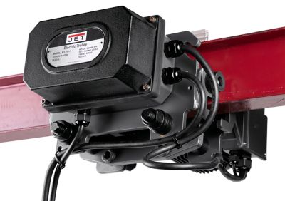 JET 1-Ton 3-Phase 2-Speed Electric Chain Hoist Trolley