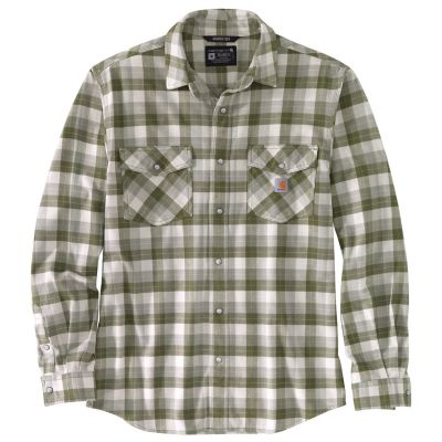 Whitive Mens Plus-Size Classic Plaid Relaxed Long Sleeve Flannel Shirts