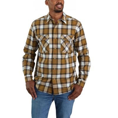 Longhorn Midweight Brushed Flannel Stretch Work Shirt