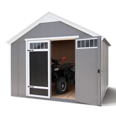 Shed Master 10 X 8 Wooden Storage, Garage Door Storage Building