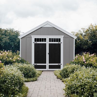 Image showing  10 x 8ft. Homestead Wood Storage Shed with Metal Roof and Complete Floor